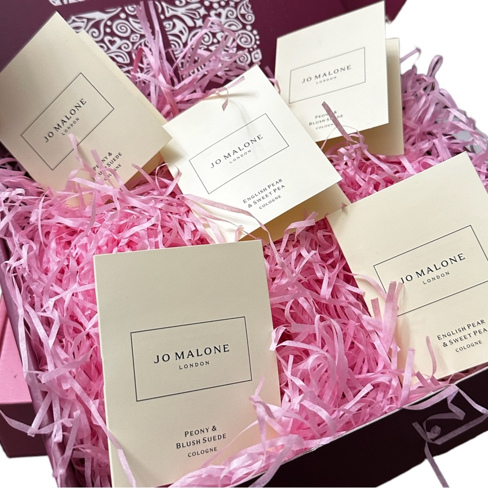 Jo Malone English Pear and sweet pea & Peony & Black suede Gift Box
